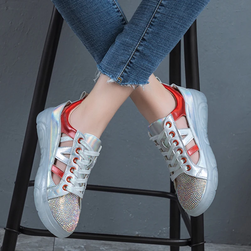 Rimocy/2019 г. Летние открытые сандалии с лазером женская обувь на плоской подошве со