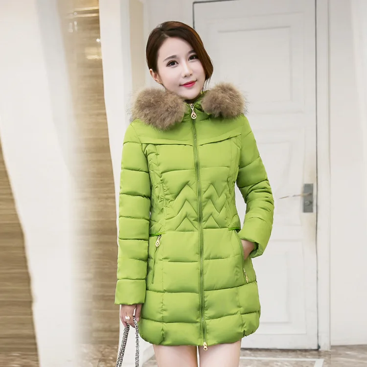 Женская одежда 2019 с хлопковой подкладкой в Корейском стиле приталенная куртка