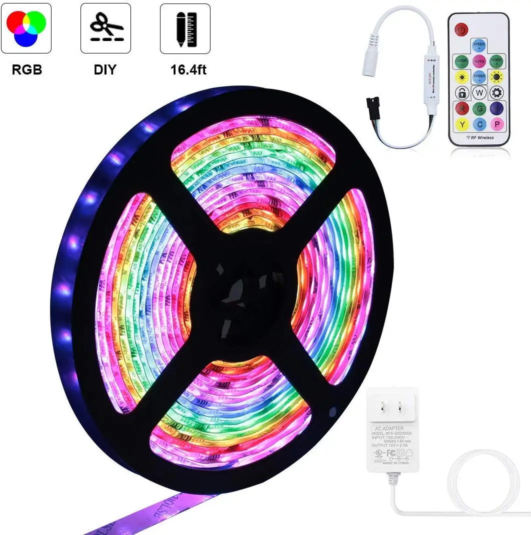 Светодиодная ленсветильник WS2811 DreamColor s 300 фута лента с музыкальной