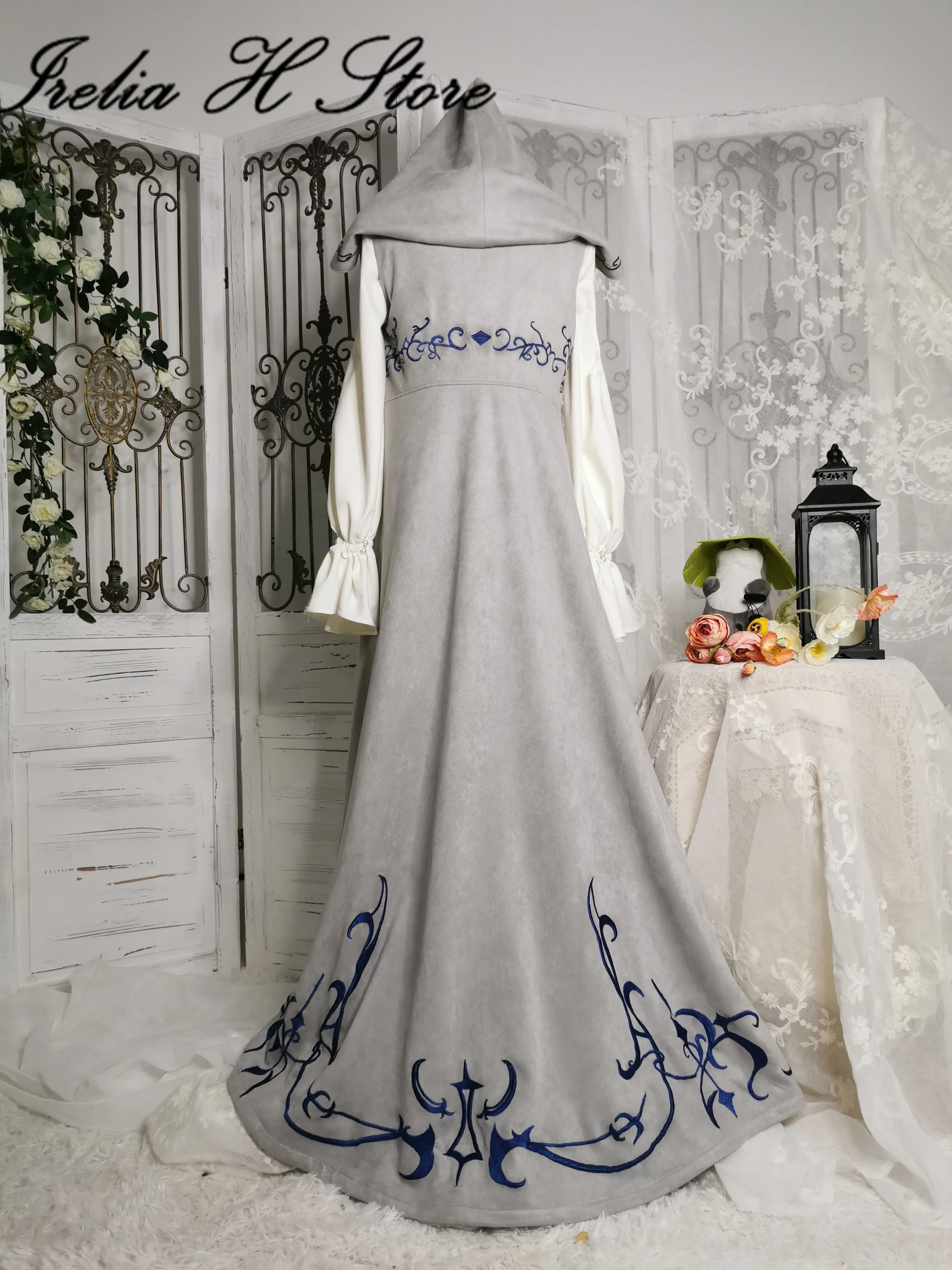 Custom made/size FF14 Cosplay Ryne Cosplay Costume dress female cloak custommize