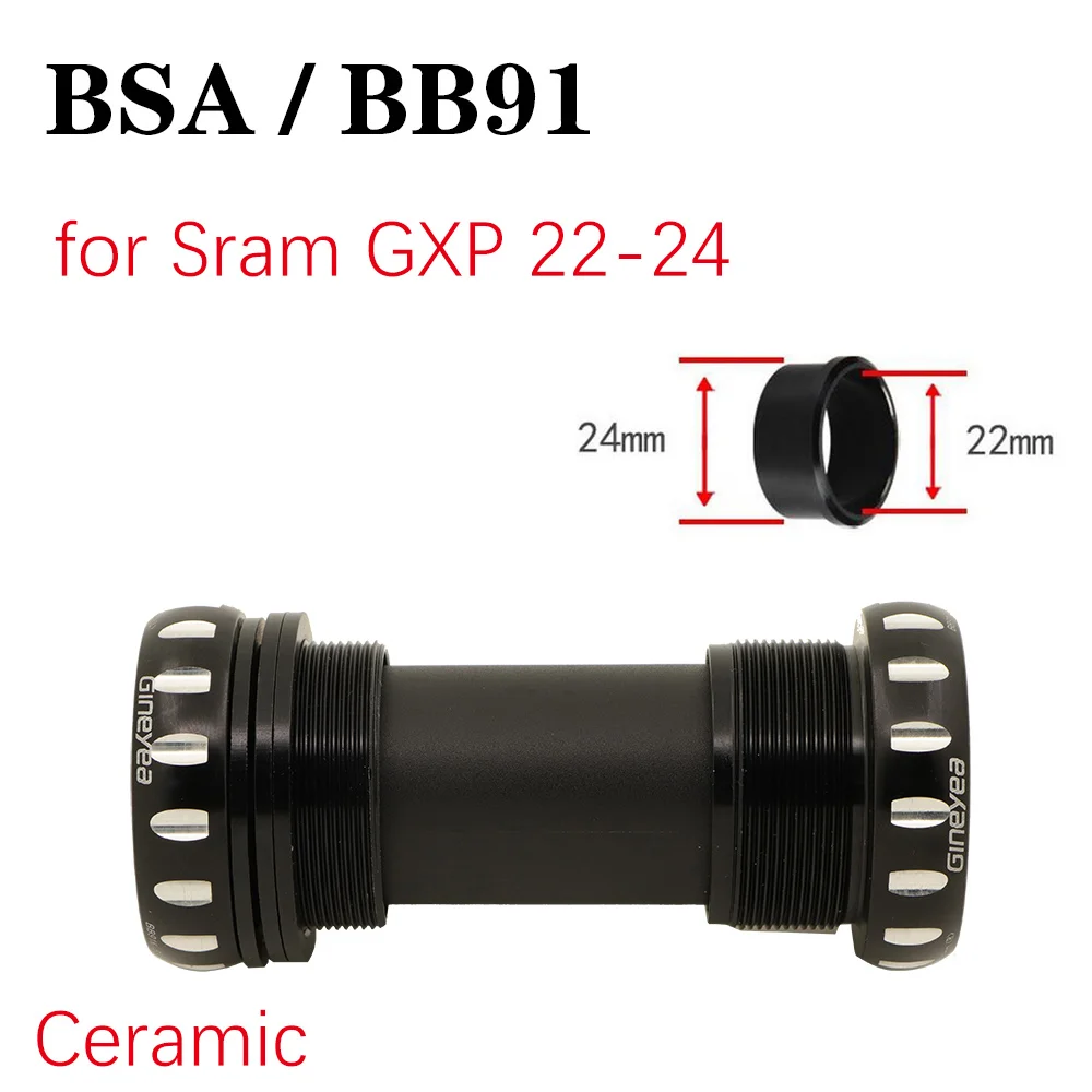 Gineyea керамический Нижний кронштейн bb86 bb92 bb91 Британский BSA резьбовой 68 для shimano sram 22