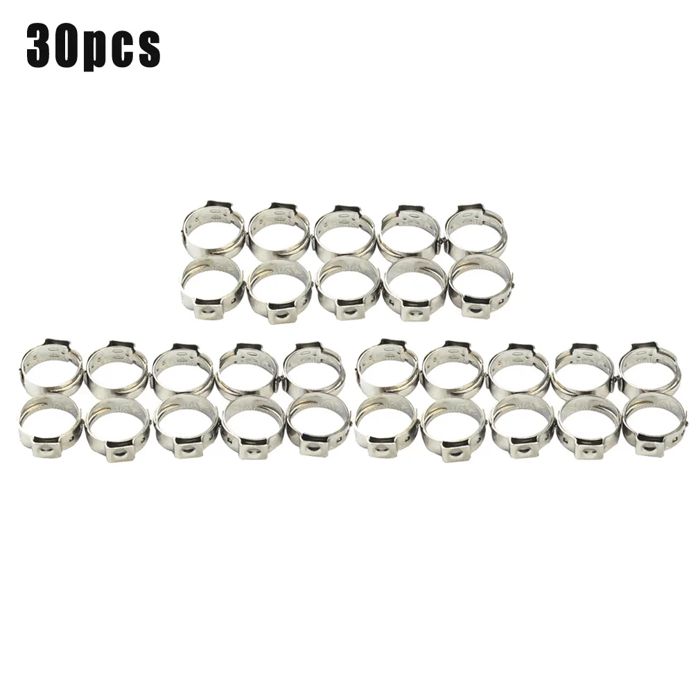 1/2 дюймов PEX нержавеющая сталь зажим Cinch кольца обжимной прижимной фитинг 30 шт.