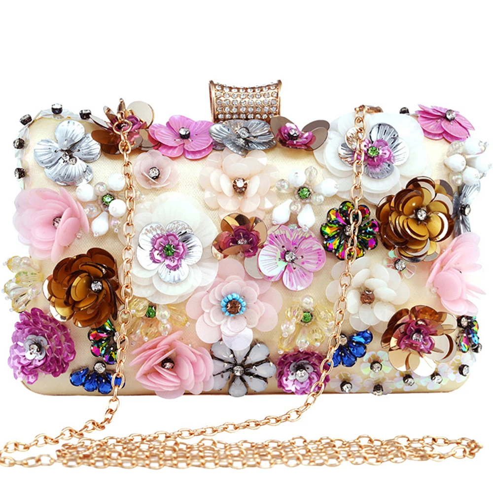 

Fashion Style Applique Diamond Women Handbag Ladies Cosmetic Bag Jewelry Wrist Bag Shoulder Bags Clutches Bag for Party Shopping