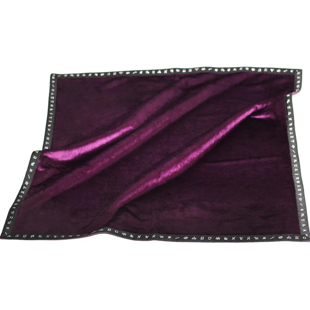 

Astrological Board Game Soft Divination Tarot Table Cloth Set Portable Foldable Home Decor With Pouch Velvet Altar Wicca