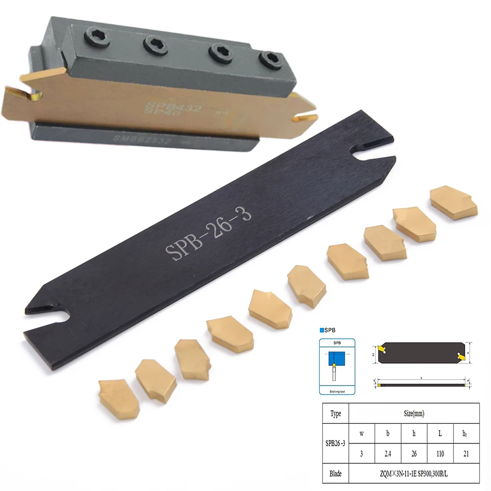 Режущий инструмент для обработки металла твердосплавный ручной с ЧПУ SPB26