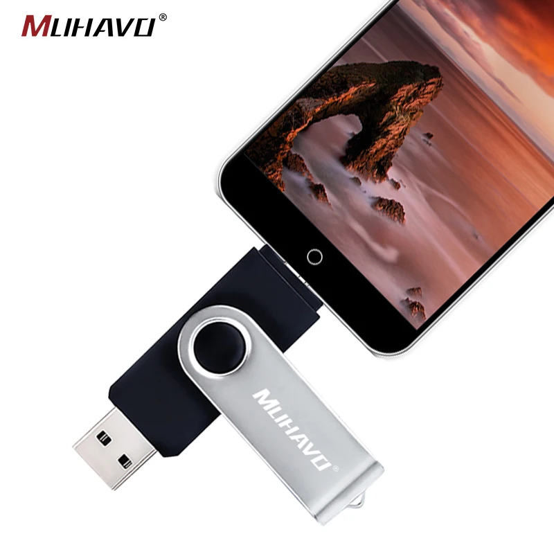 Флеш-накопитель 64 Гб OTG usb флеш-накопитель 128 ГБ 16 8 4 USB 2 0 Флешка memoria 32