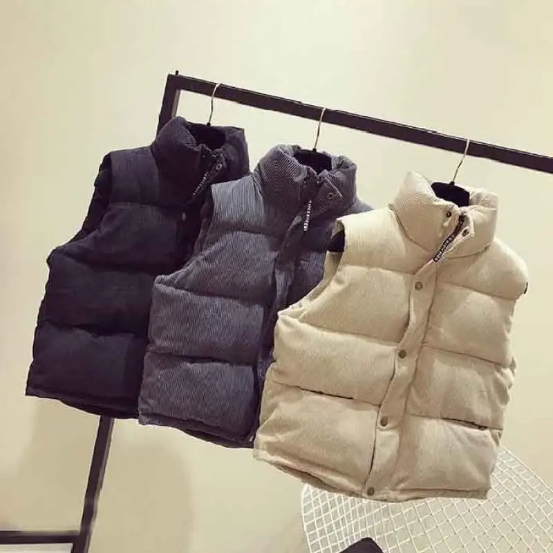 Пуховый жилет женская верхняя одежда 2019 корейская Свободная куртка с отложным