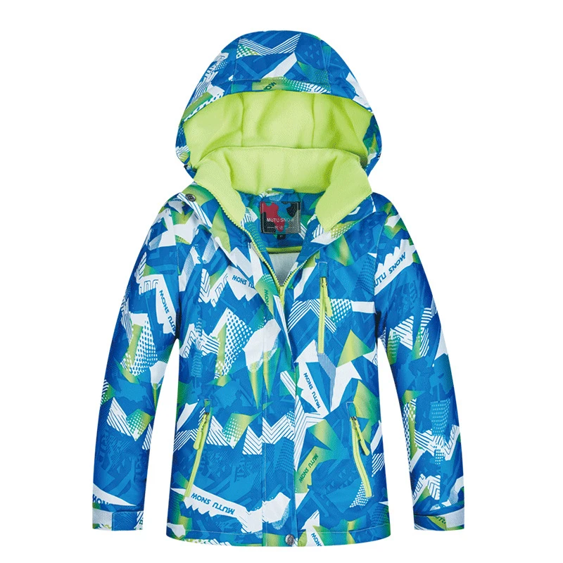 

New Children's Ski Suit Brands Winter Girl Windproof Waterproof Super Warm Colorful Girl And Boy Snow Ski Jacket