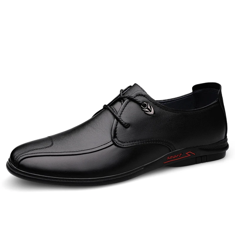 

New Men Leather Business Shoes Black Top Quality Men Formal Oxfords Shoes Leather Casual Brogue Wedding Shoes !
