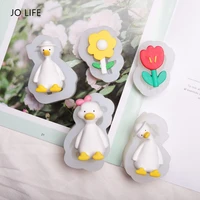 jo life cartoon duck flower silicone candle mold silicone soap molds creative cake decoration tool fondant mould