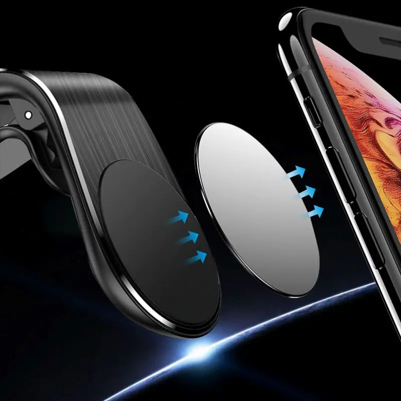 Автомобильный магнитный держатель для телефона подставка смартфонов iPhone 11 Pro 8 7 6