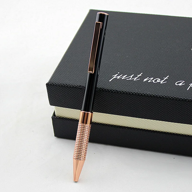 Роскошная Высококачественная Черная чернильная ручка школьные канцелярские