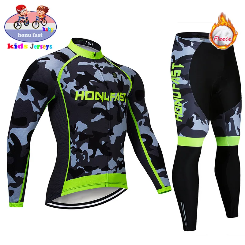 2021 профессиональная команда детская зимняя одежда для велоспорта Детский