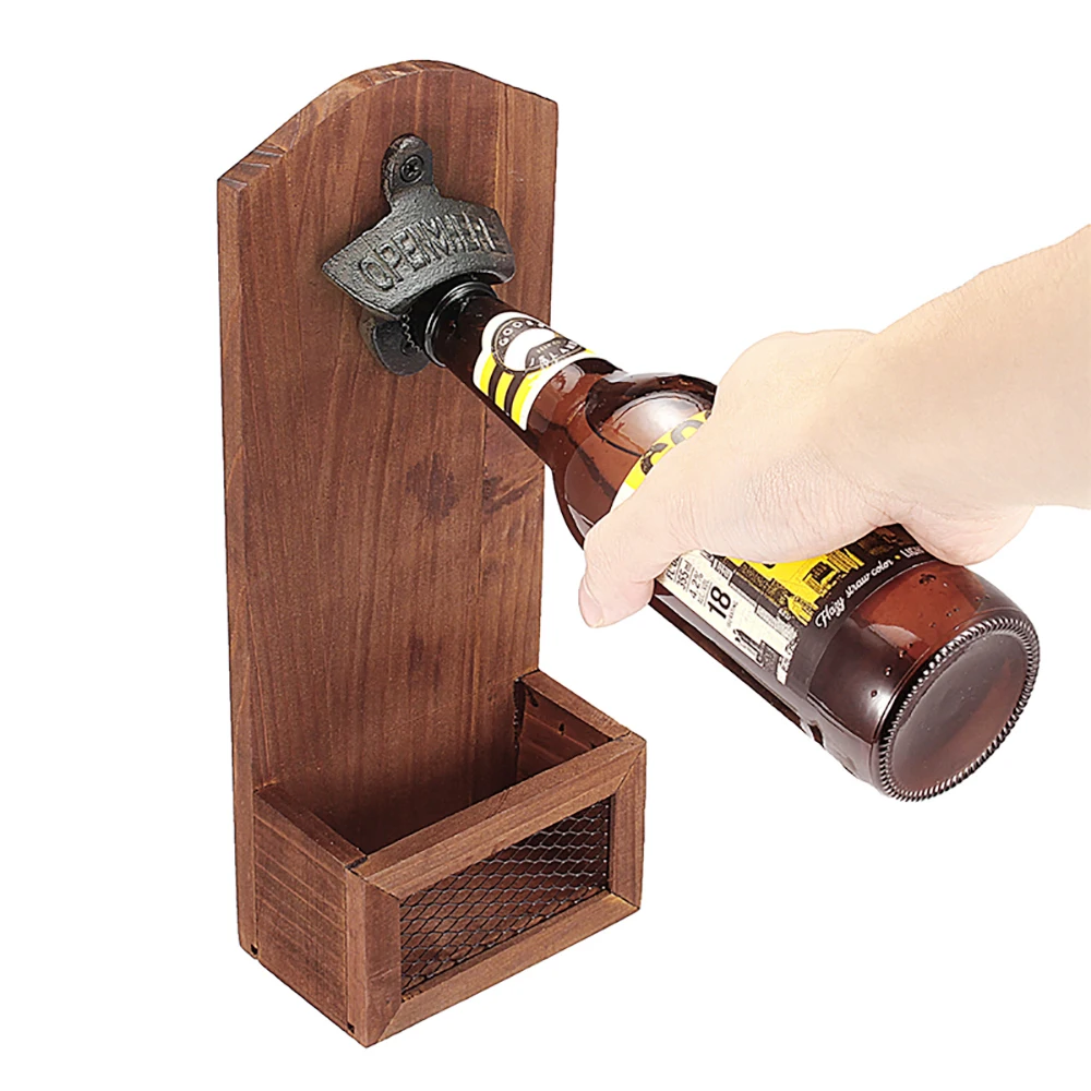 

Bottle Opener Wall Mounted Wine Beer Opener Tools Bar Drinking Accessories Home Decor Kitchen Party Supplies