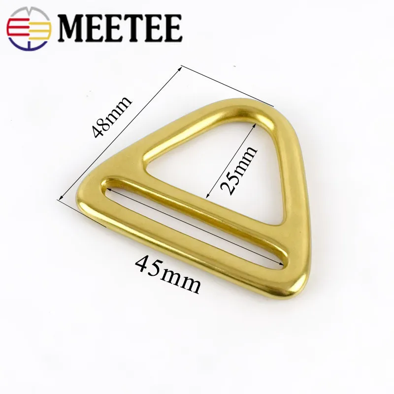 Meetee кольцо из чистой меди размер 45 мм латунная пряжка для ремня одежды