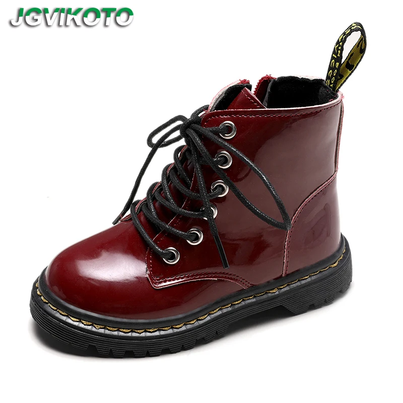 Модные Детские Ботинки martin для мальчиков и девочек из искусственной