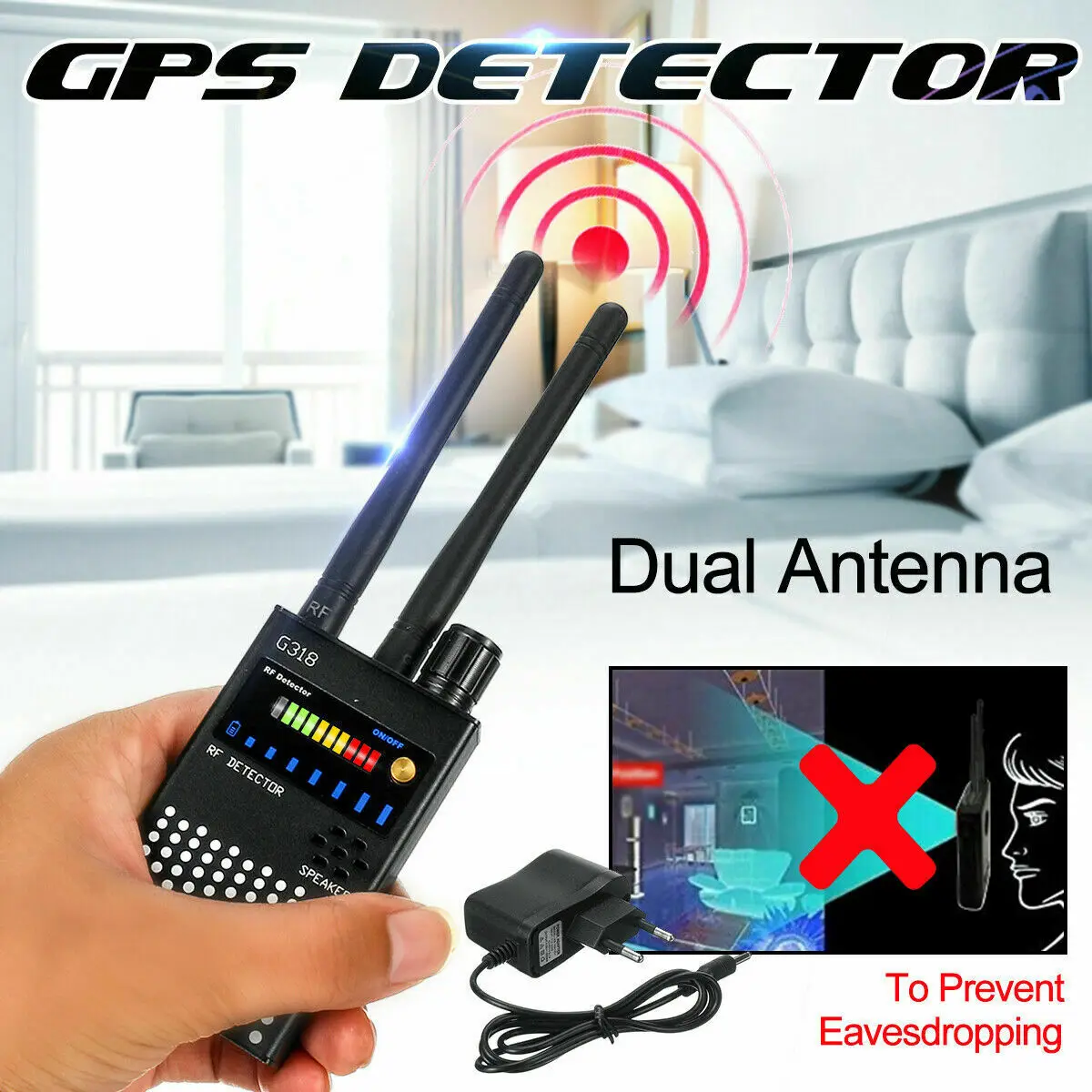 GSM детектор радиосигнала сканер частоты волны шпионское оборудование анти
