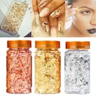 3g Золотой Серебряный ноготь искусственная фольга, бумага, несимметричные хлопья, блестки из алюминиевой фольги, инструменты для украшения ногтей своими руками, фольга для дизайна ногтей, Декор