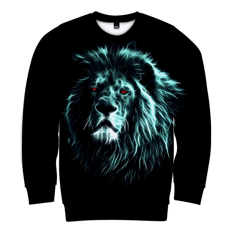 3d толстовки пуловер мультяшный Костюм Короля Льва модные мужские и женские без