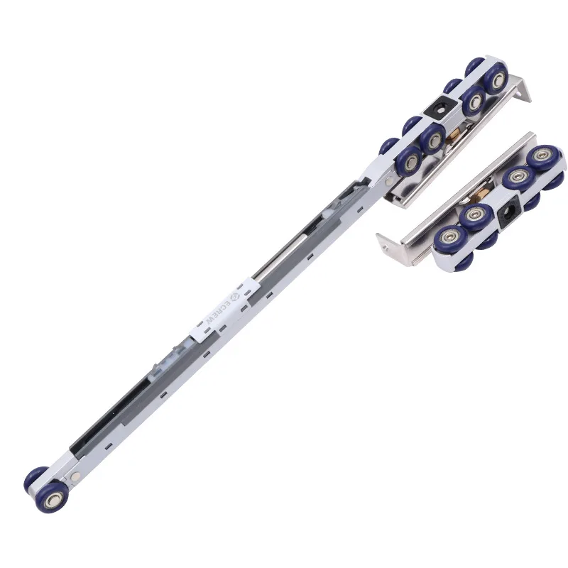 

Wooden door hanging wheel damping hydraulic pulley Double buffer sliding door hanging wheel Sliding door track