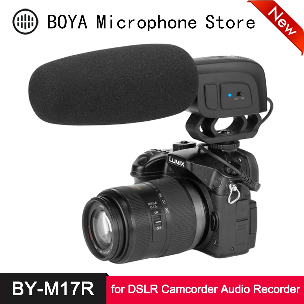 

Конденсаторный микрофон BOYA BY-M17R, для DSLR-камер, видеокамер, записей видео