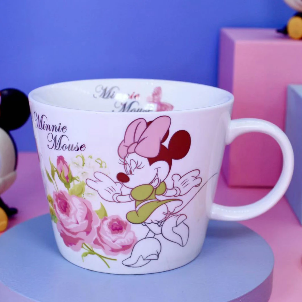 

400 мл Disney с мультипликационным мотивом для маленькой принцессы стакана воды овсянка молочный завтрак Керамика кружка Офис коллекция чашечки любовь пара фестиваль подарки