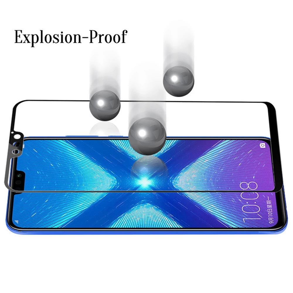 Для Honor 8X8 X Max закаленное стекло на весь экран Защитное стекло для huawei Honor 8C 8 C Защитная крышка для экрана защитное стекло Fil