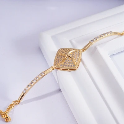 Chain length 18.5cm 24 различных стиля, браслет, звенья цепи, браслеты для женщин и мужчин, кристалл, циркон, позолота, Теннисный Браслет, модное ювелирное изделие - Окраска металла: Chain length 18.5cm