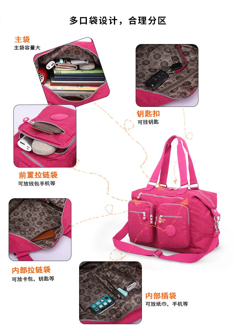 

Designer nylon Handbag Luxury classic Women Messenger Bag bolsa Original ladies hand bag Female shoulder bags Purse bolso mujer