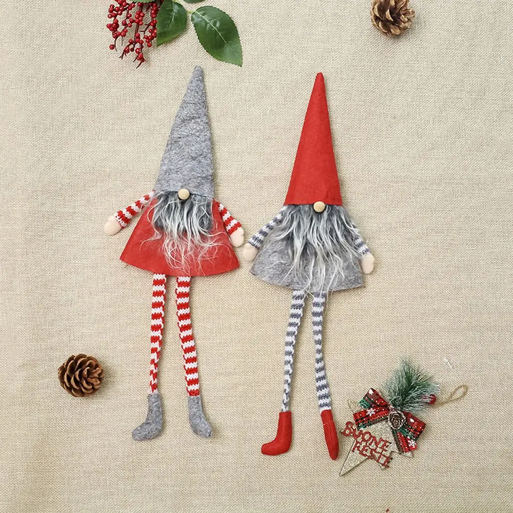 2021 Новогодняя Рождественская Крышка для винной бутылки чехол фигурки сидячий