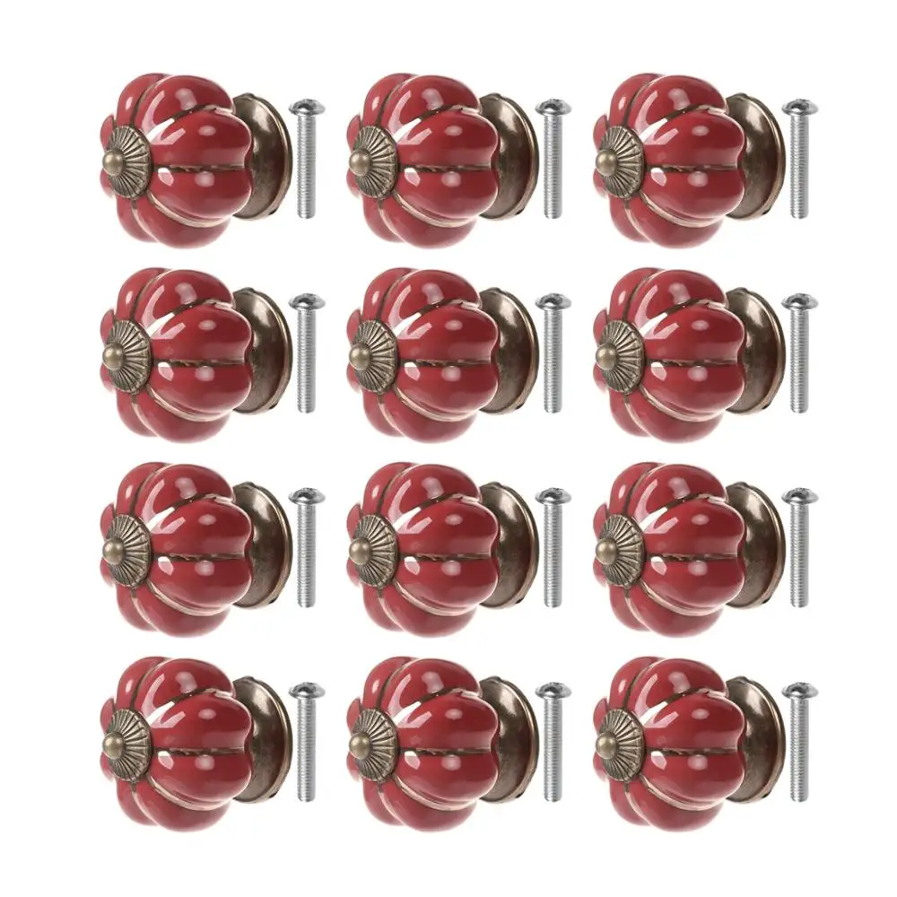 Ручки для шкафа Saim 12 шт. керамические ручки ручка выдвижного ящика с винтом