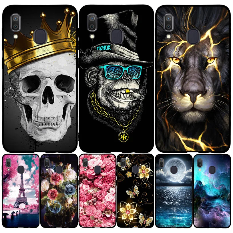 Чехол для Samsung Galaxy A30 силиконовый мягкий ТПУ защитный чехол телефона A305F A305 A 30 SM A20