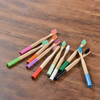 10 pack eco friendly bamboo toothbrush soft bristles biodegradable plastic free toothbrushes cylindrical low carbon bamboo brush