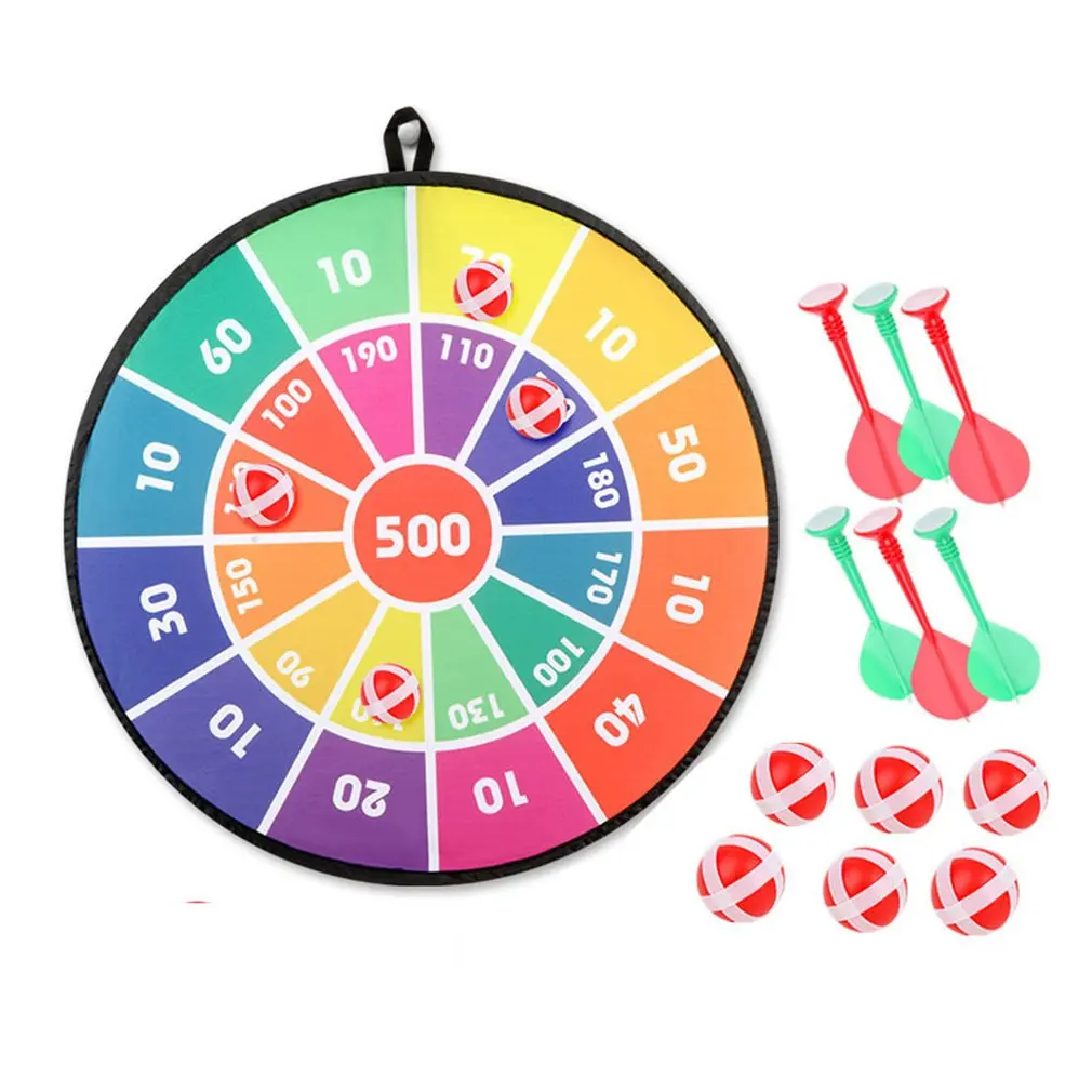 

Kids Safety Dart Board Sports Toys Sticky Ball Target Game Safety Indoor Outdoor Parent-child Interaction