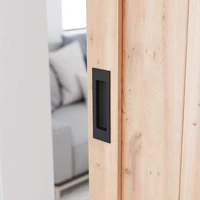 black aluminium alloy barn wood sliding entry doors invisible hidden handles for interior door knobs and door handle black