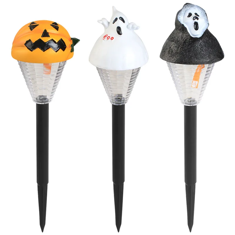 

Halloween Decoration Solar LED Light Garden Light Waterproof Holiday Lighting White Ghost Light Halloween Mini Garden Light