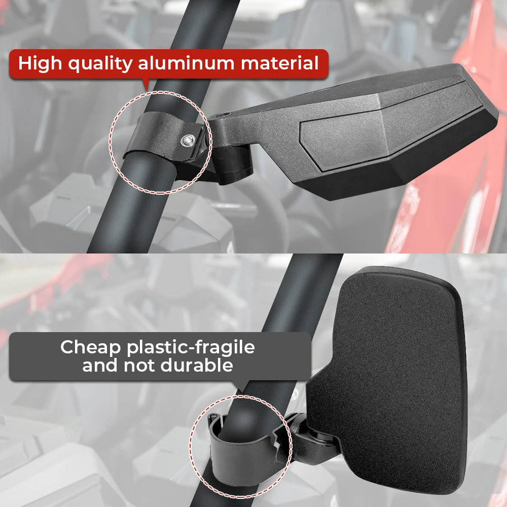 KEMIMOTO UTV 2 &quotбоковое зеркало заднего вида для Polaris RZR Pro XP / 4 2/4 двери Can Am Commander Maverick