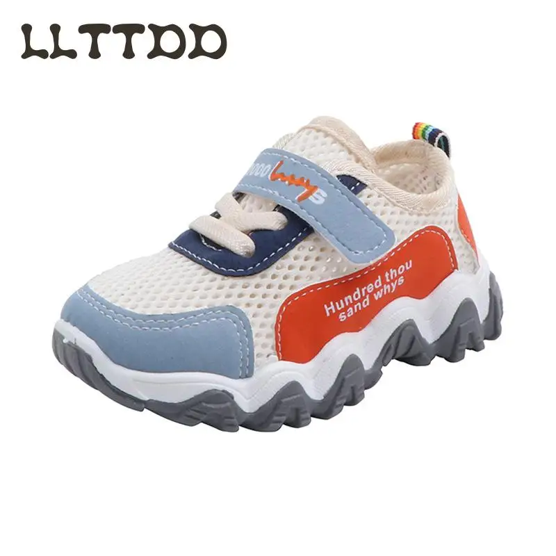 Детские кроссовки для мальчиков и девочек летняя модная пропускающая воздух