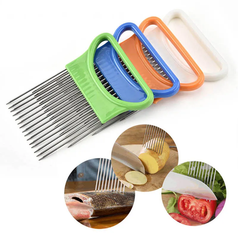 

Easy Onion Potato Cutter Fork Vegetable Cutter mandoline slicer gadgets kitchen accessories cocina accesorios de cocina