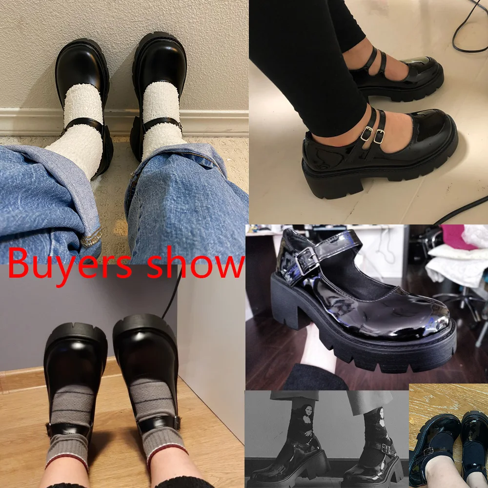 

shoes lolita shoes women Japanese Style Mary Jane Shoes Women Vintage Girls High Heel Platform shoes College Student big size 40