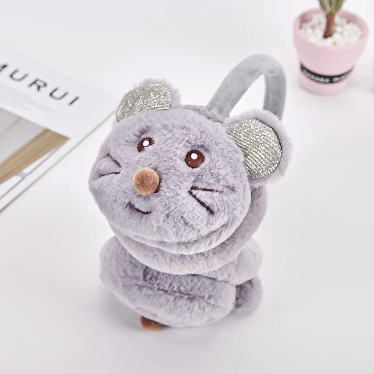 Новинка 2019 милые детские наушники с мышкой зимние аксессуары для детей новые