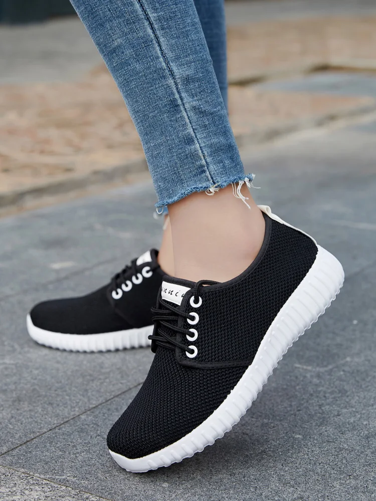 Woven slippers for women vulcanized shoes casual mesh soft walking | Обувь