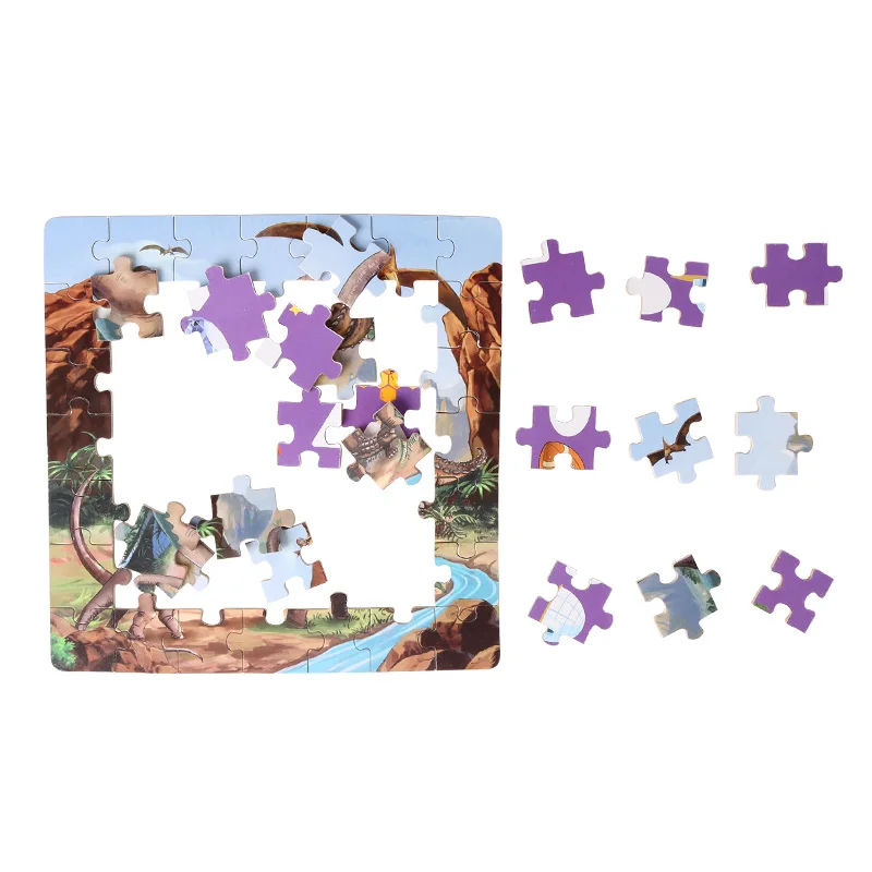 Тройной набор головоломок дети Динозавр мир головоломки тираннозавр рекс