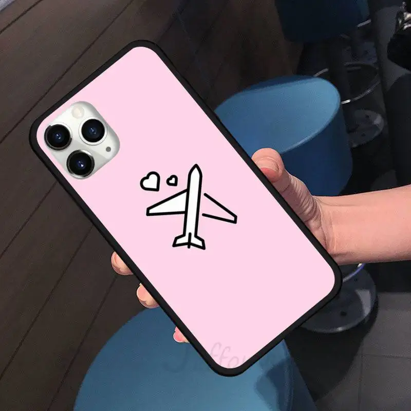 

World Map Travel Simple design Phone Case for iPhone 11 12 pro XS MAX 8 7 6 6S Plus X 5S SE 2020 XR shell cover funda