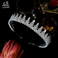 asnora luxury crystal headband princess crown bridal headdress wedding hair accessories dinner party accessories a01093