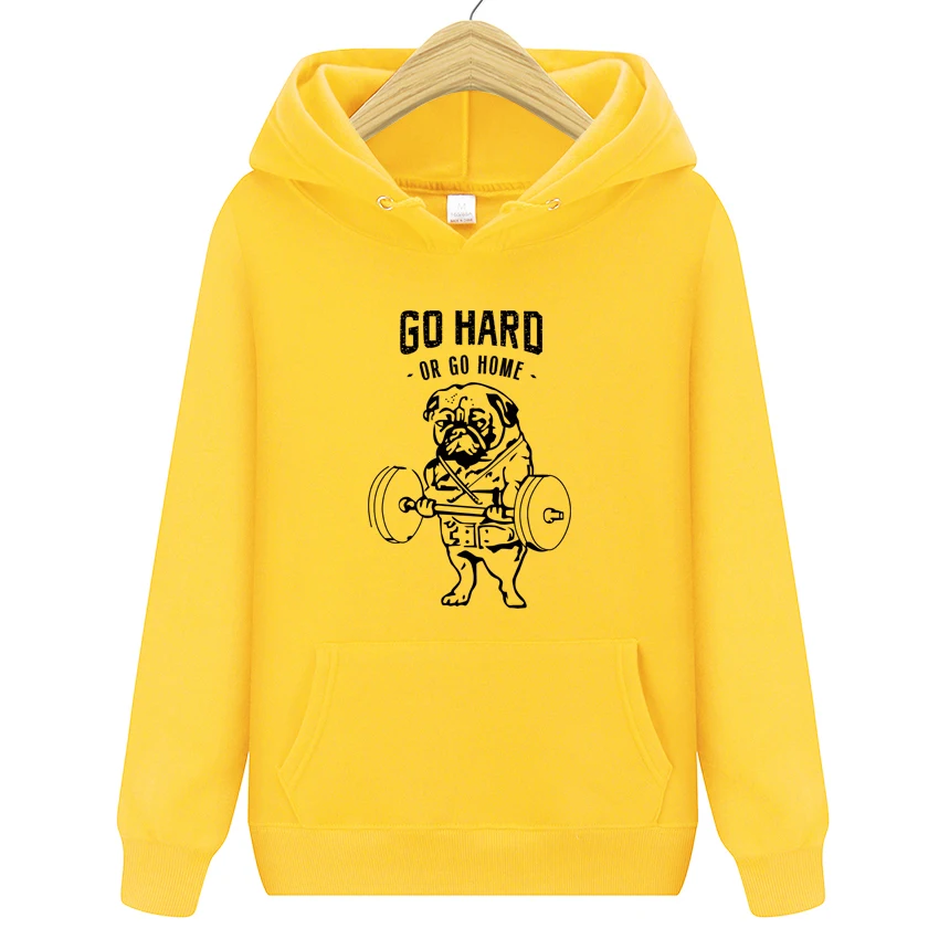 Брендовая мужская одежда модный флисовый пуловер с принтом go hard or home мужские