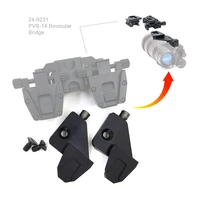 pvs 14 nvg mount dove assembly couples with folding binocular bridge or flip to side night vision system helmet mount gz240238