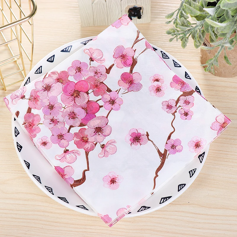 20 шт. цветок сливы|Одноразовая посуда для вечеринок| |