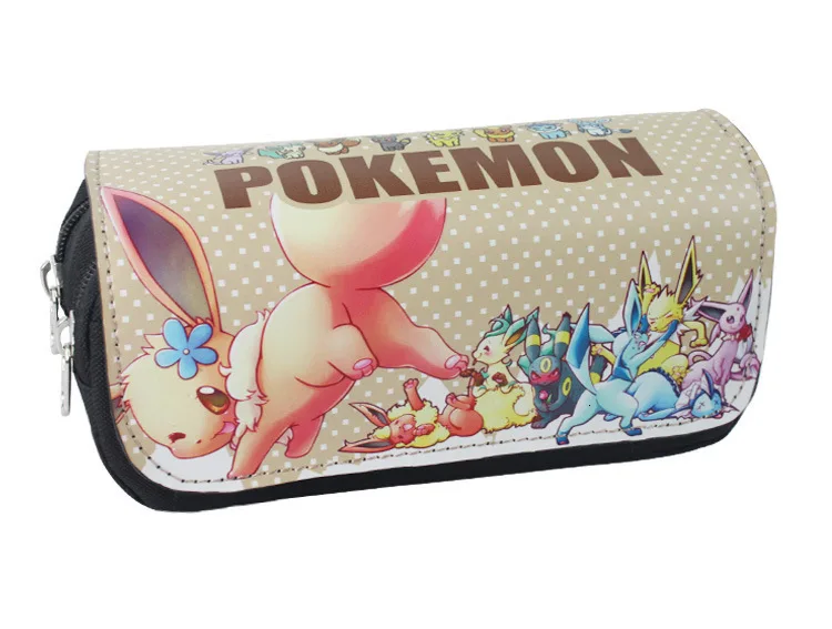1 шт., полиуретановый чехол для карандашей Pokemon Go Pikachu, школьные принадлежности на молнии, канцелярские принадлежности, Подарочные школьные сумки для карандашей