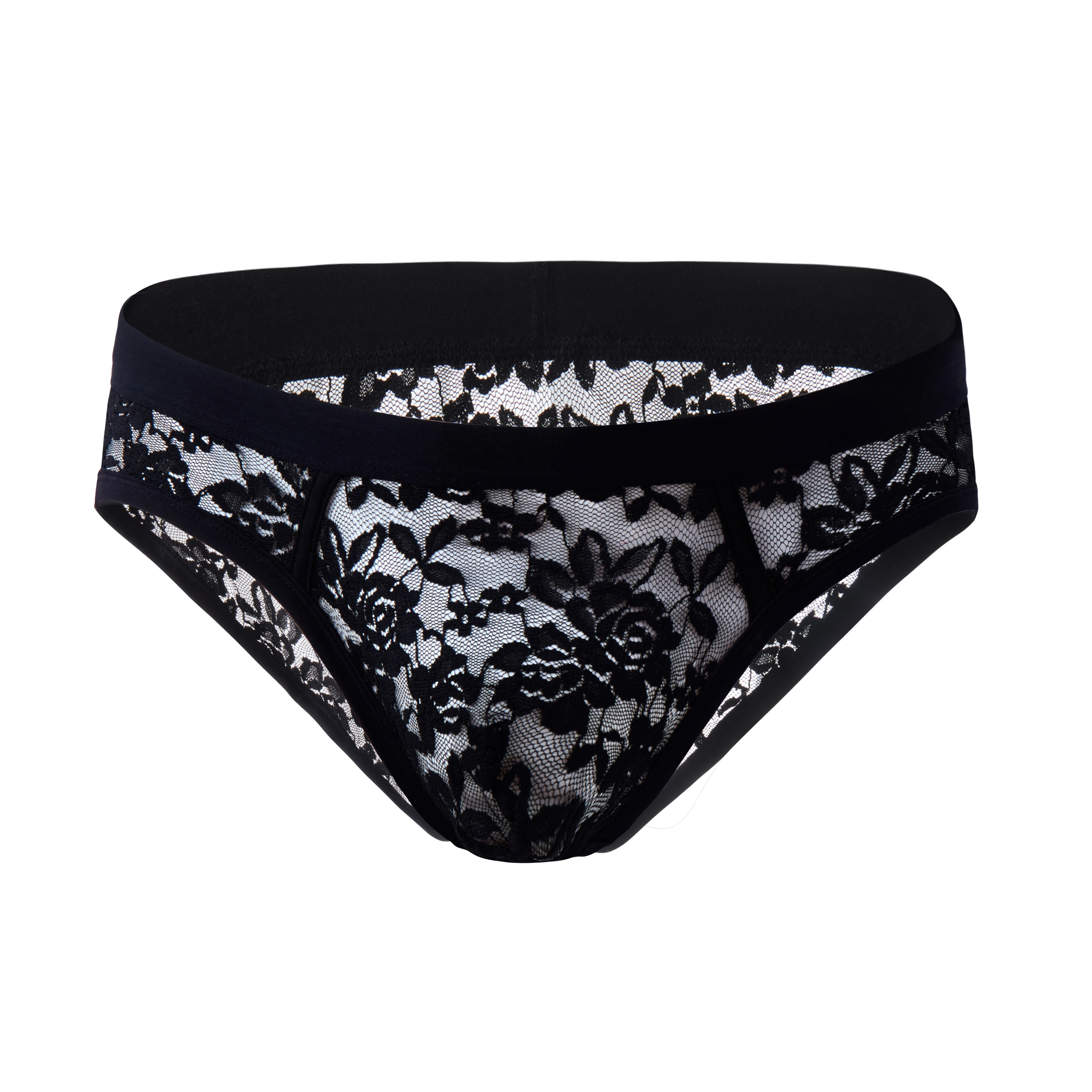 Сексуальное нижнее белье для мужчин короткие шорты кружевные трусы Мужские